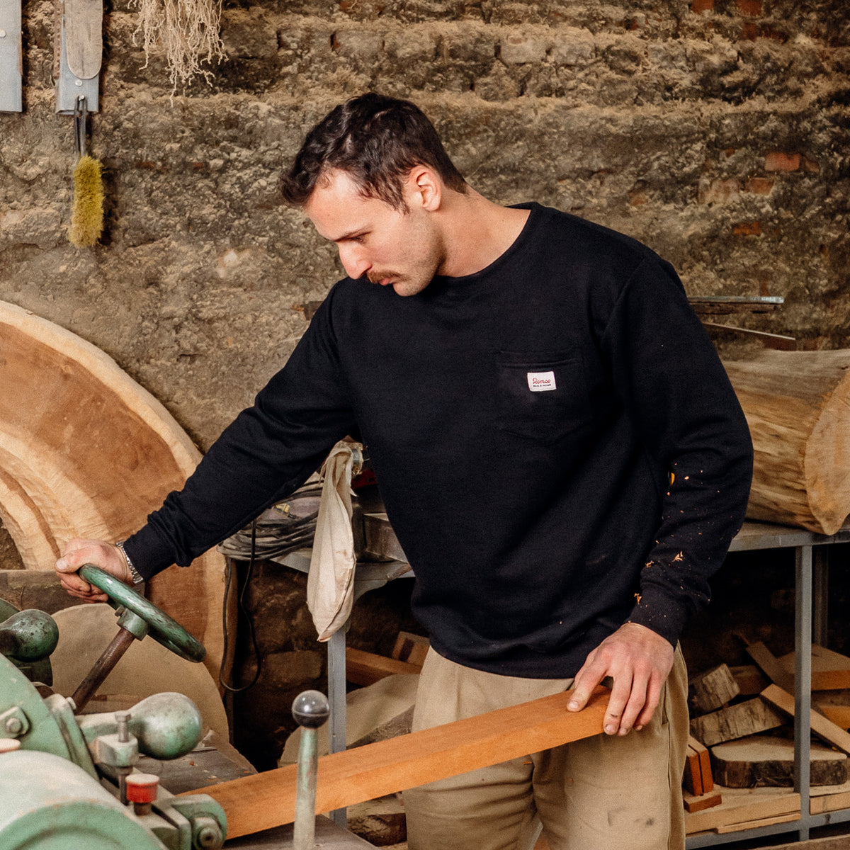 Moletom Careca Work Pocket Black