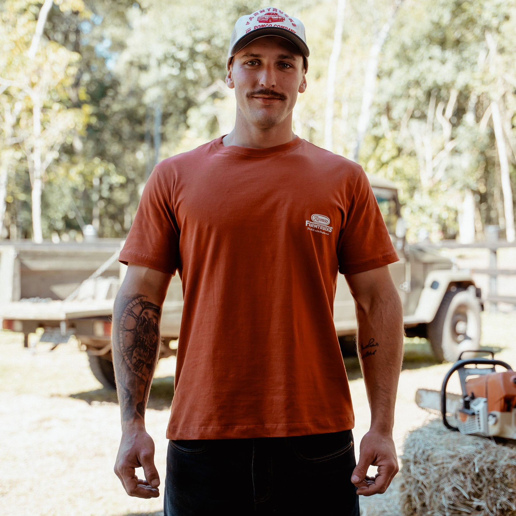 Camiseta Farmer Brown Romco X Farmtrucks
