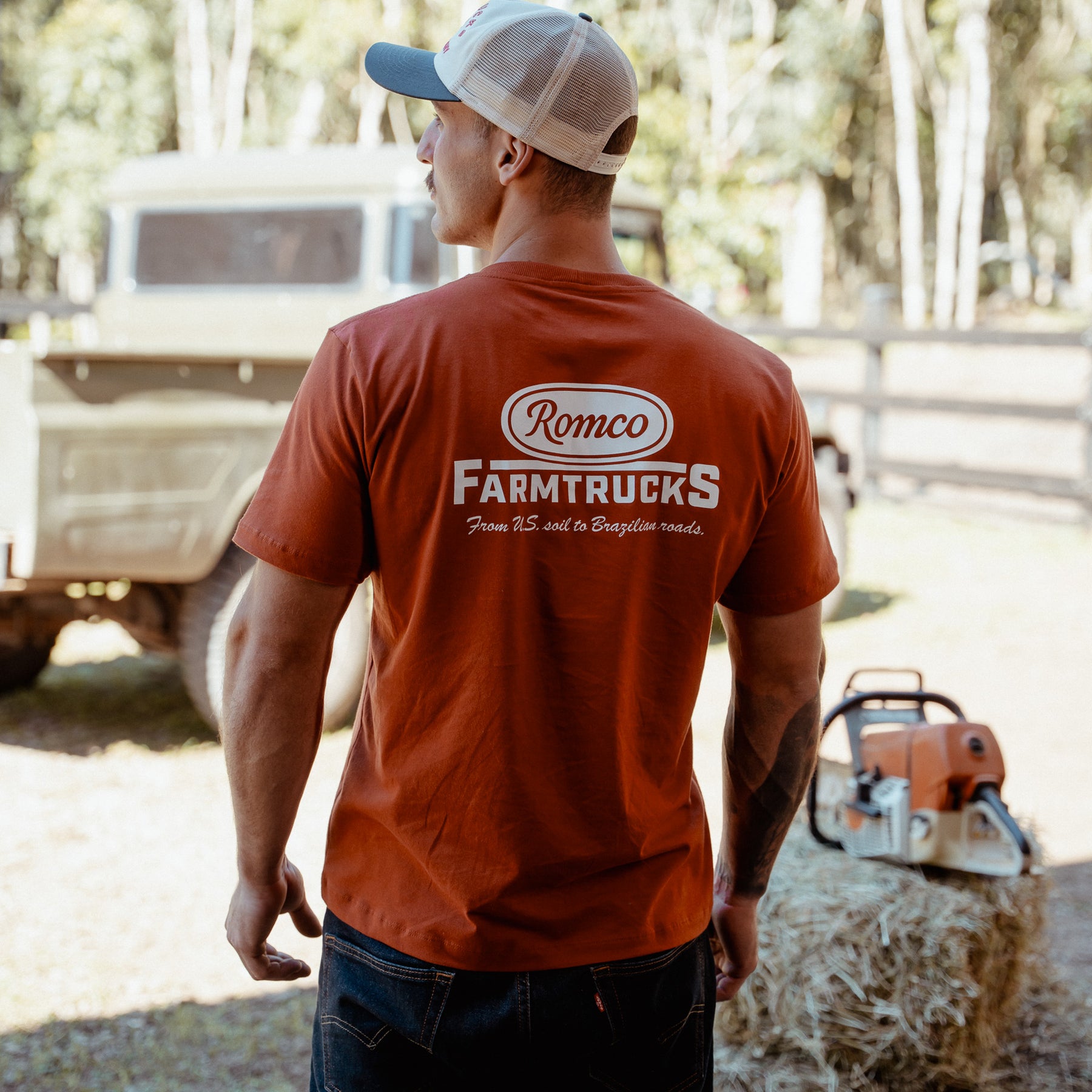 Camiseta Farmer Brown Romco X Farmtrucks