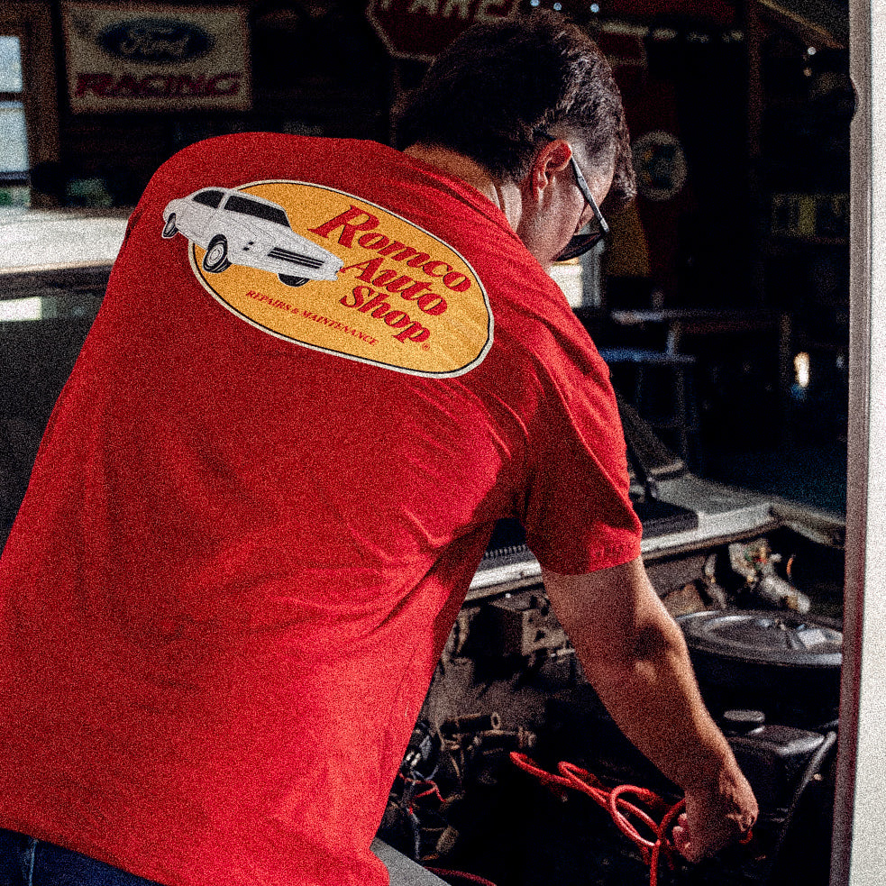 Camiseta Romco Auto Shop Rubro