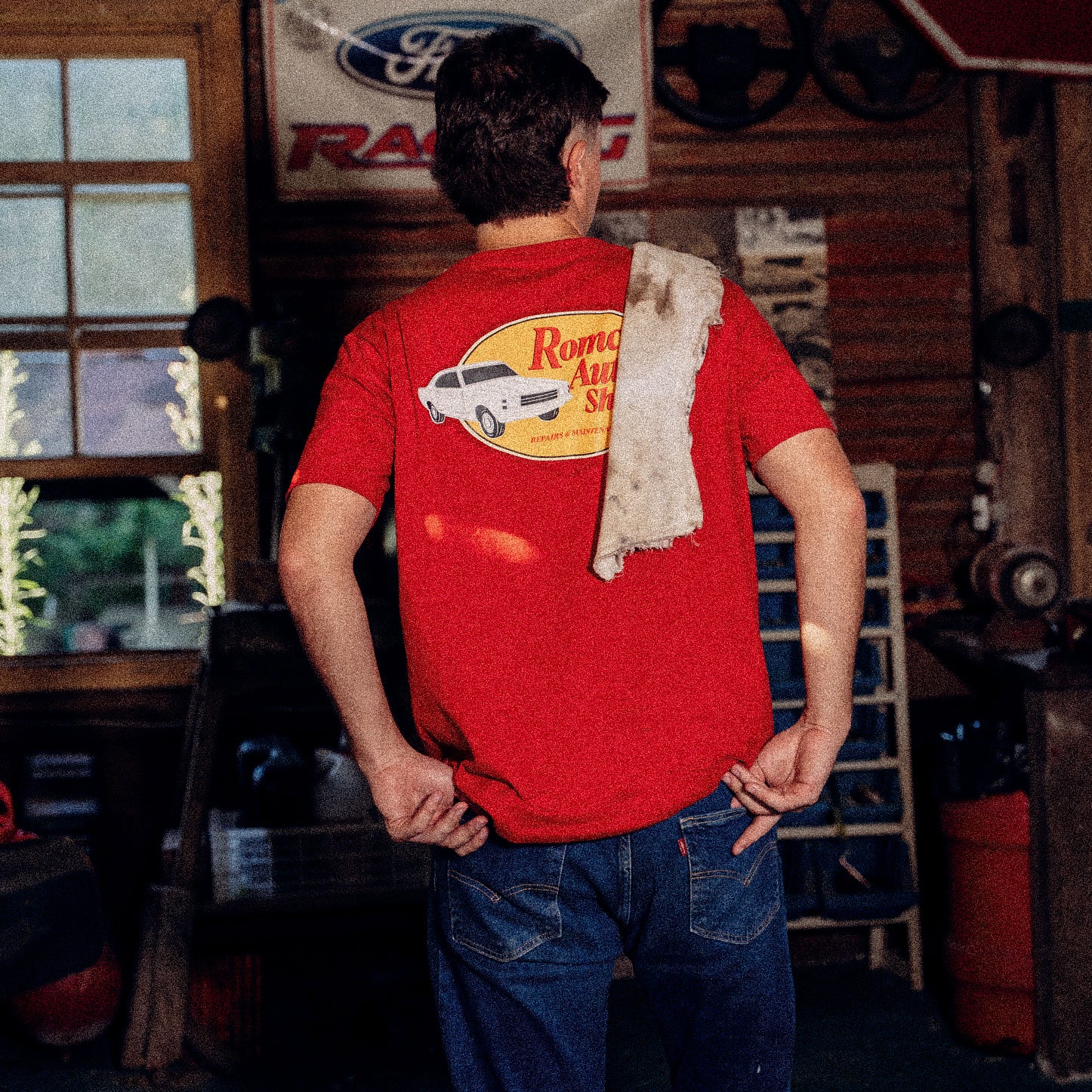 Camiseta Romco Auto Shop Rubro