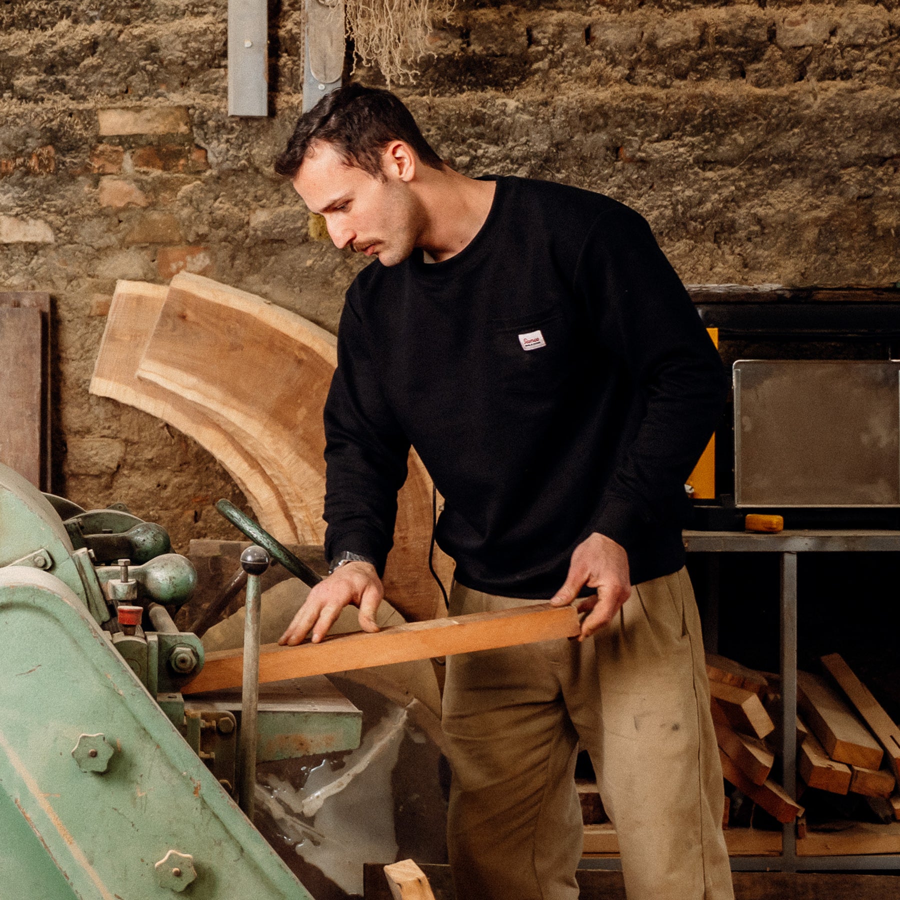 Moletom Careca Work Pocket Black