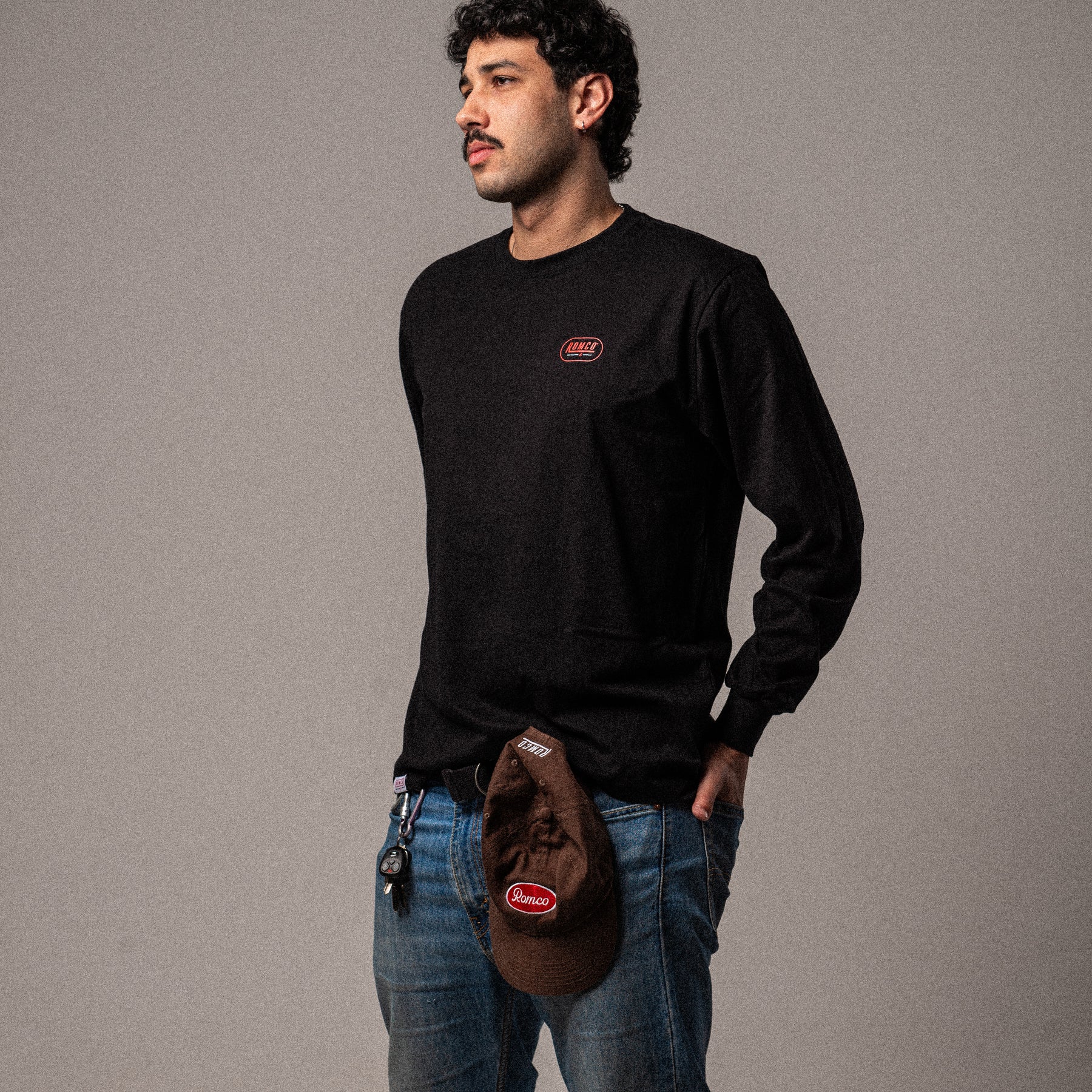 Camiseta Manga Longa Firma Black