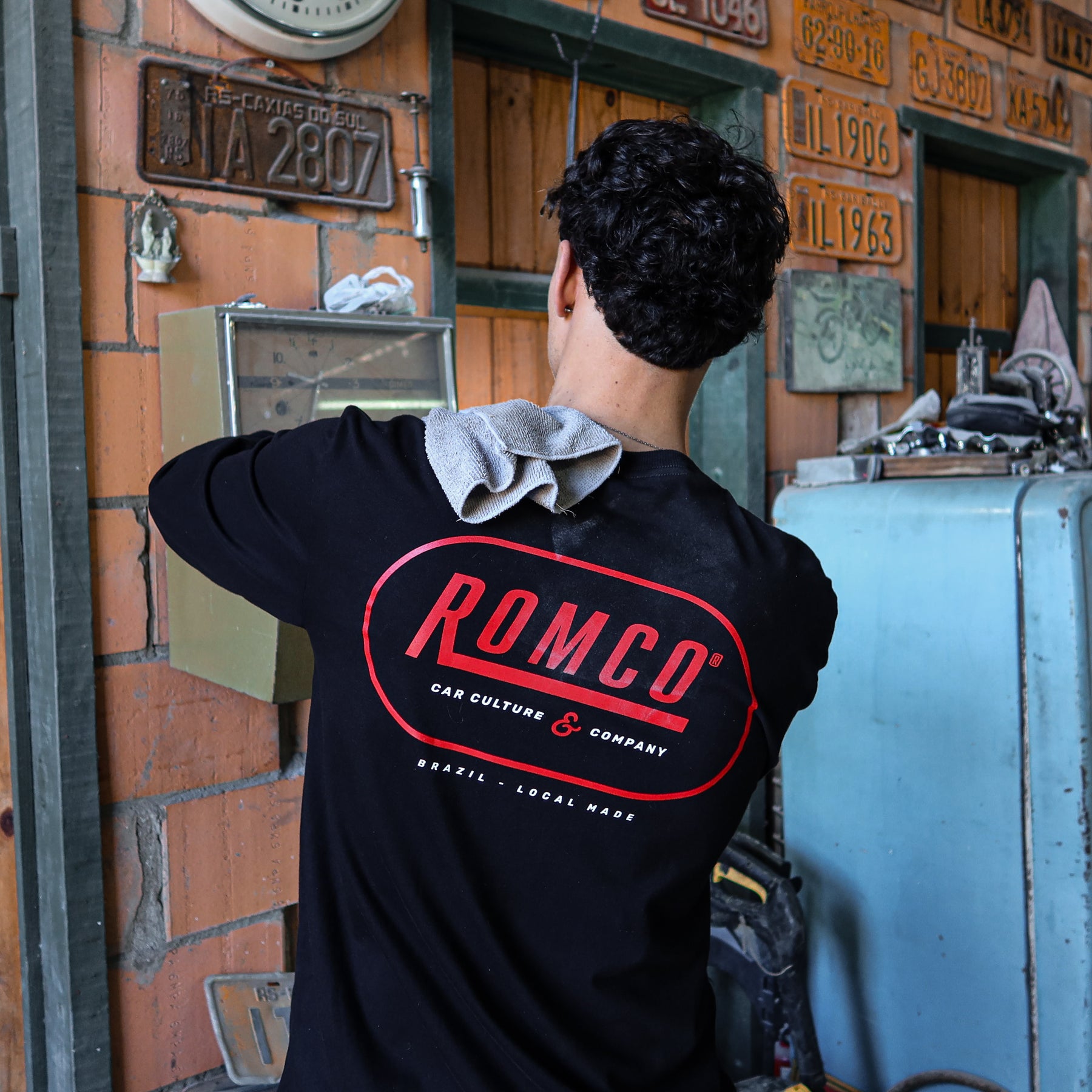 Camiseta Manga Longa Firma Black