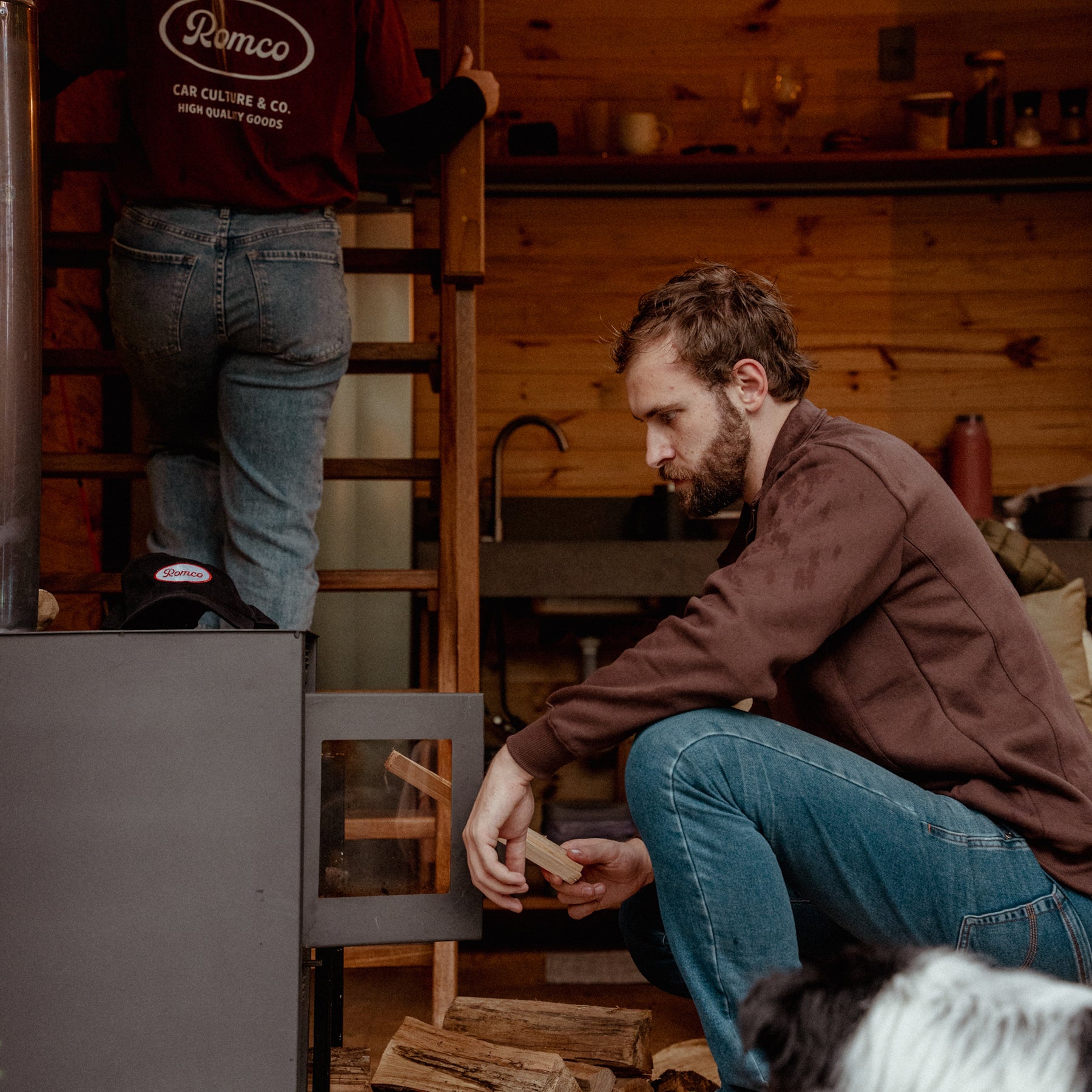 Moletom Half Zip Lumberjack Brown