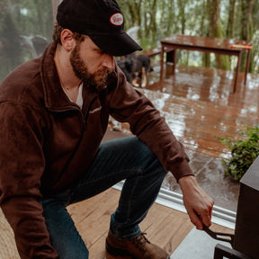 Moletom Half Zip Lumberjack Brown