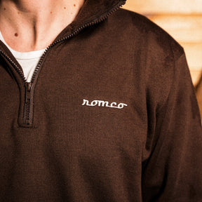 Moletom Half Zip Lumberjack Brown