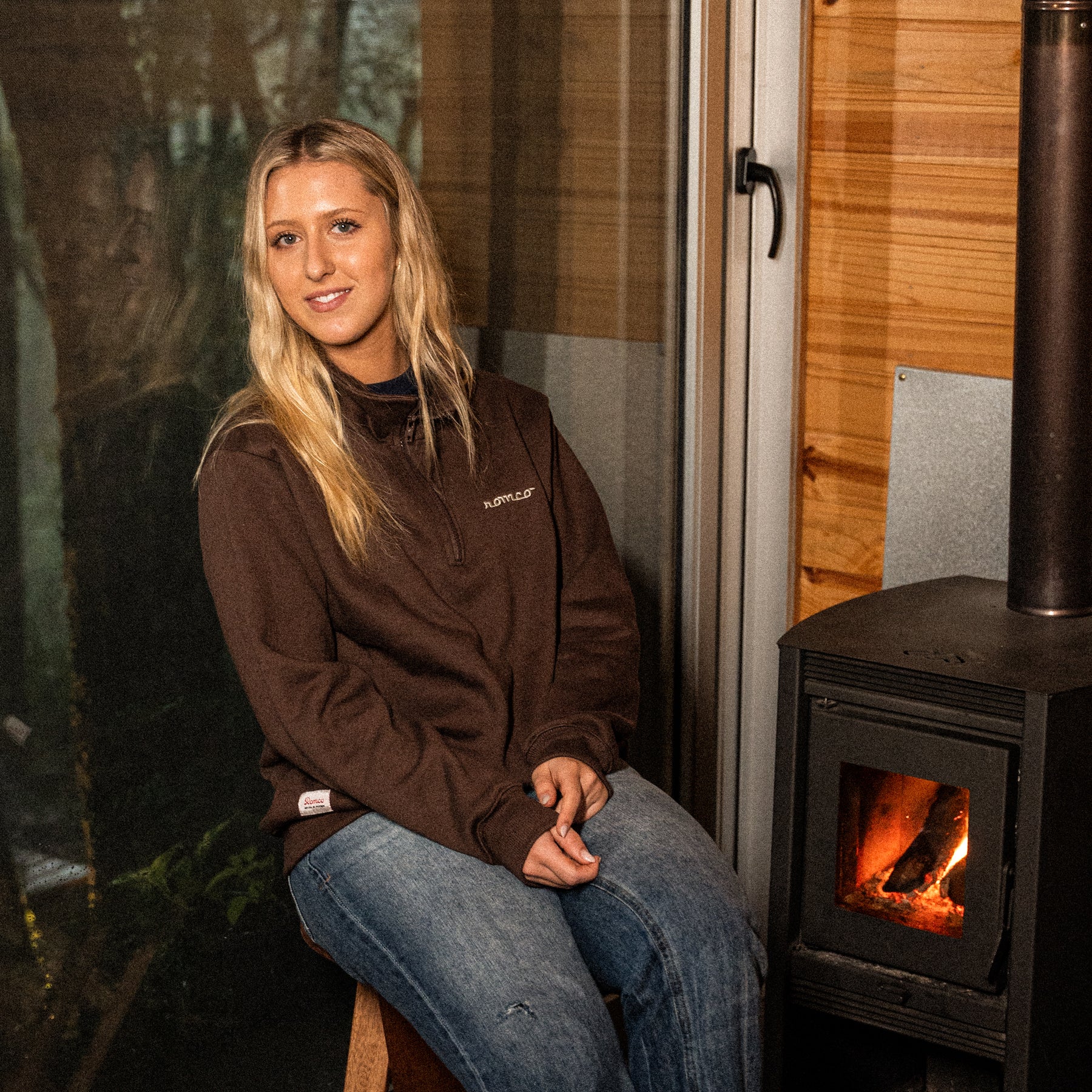 Moletom Half Zip Lumberjack Brown