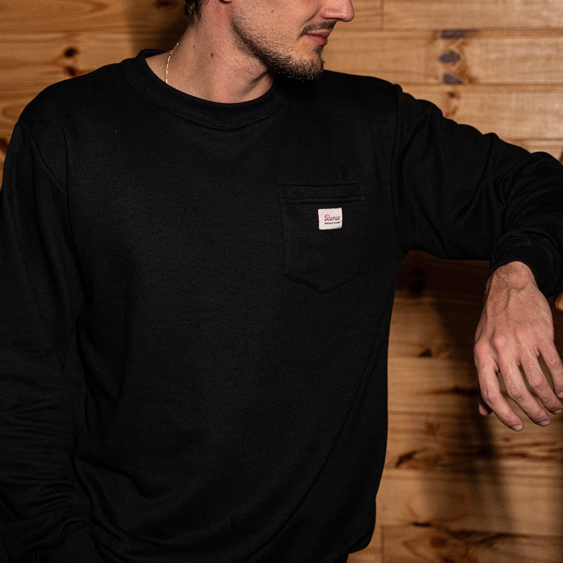 Moletom Careca Work Pocket Black