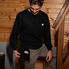 Moletom Careca Work Pocket Black